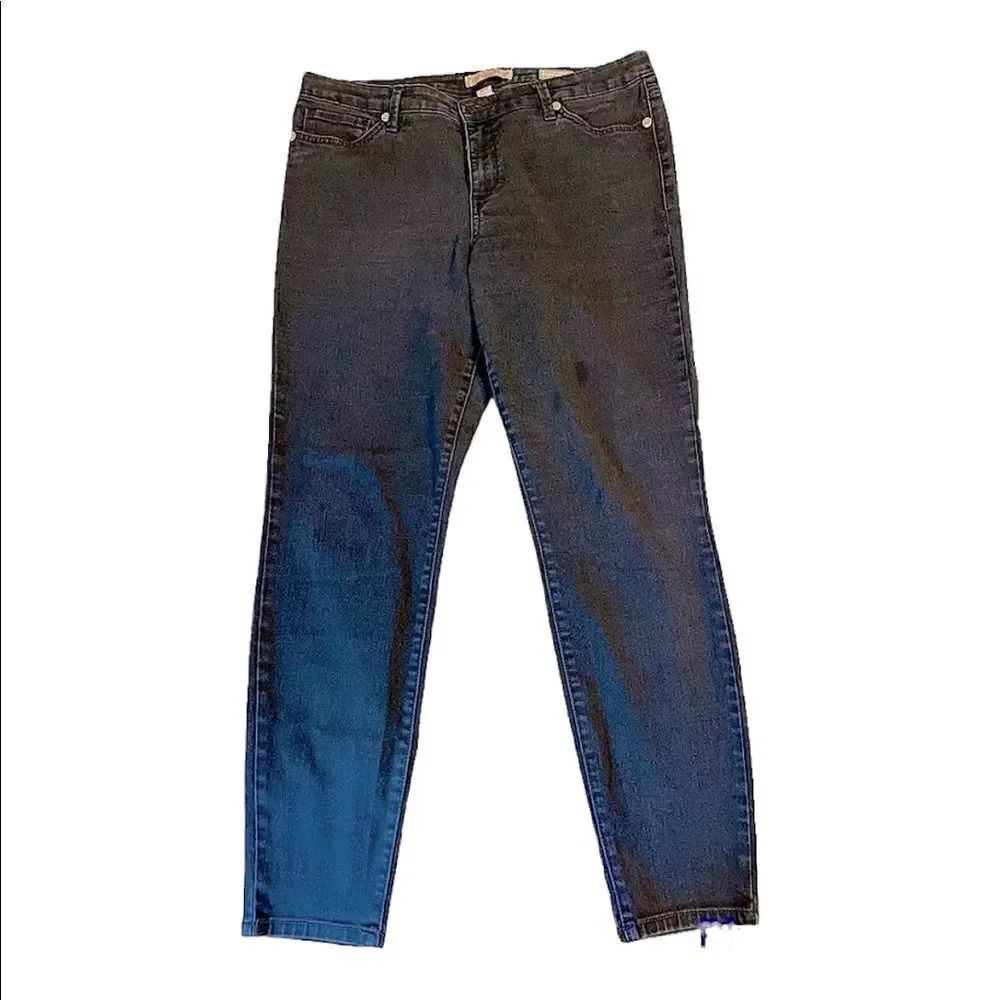 Vintage America Matchstick Nine West Skinny High waist black jeans size 14
